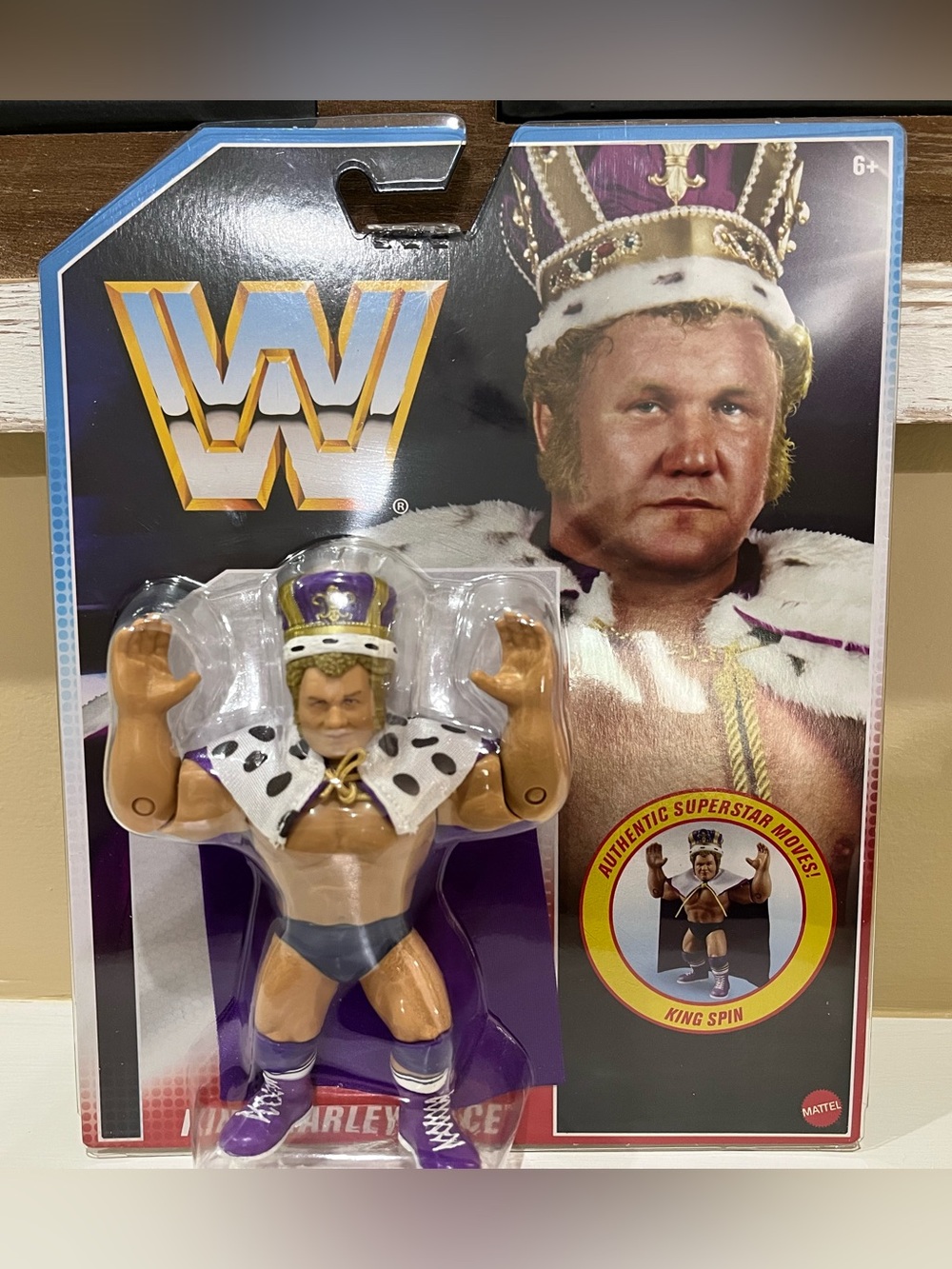 WWE King Harley Race Mattel Retro Hasbro Style Wrestling Action Figure Toy